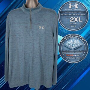 Under Armour Threadborne™ Seamless ¼ Zip Pullover – HeatGear – Men’s 2XL (Fitted